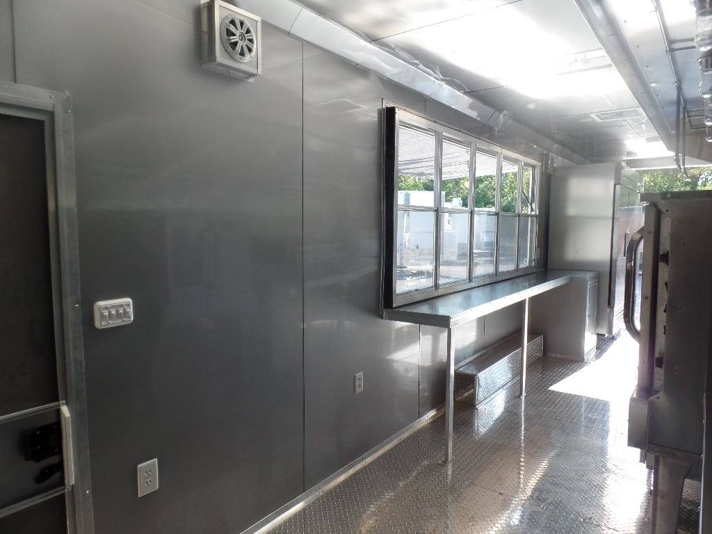 973-8.5-x-40-white-goose-neck-event-concession-food-trailer-with-appliances-10.jpg 8.5' x 40' White Goose Neck Event Concession Food Trailer With Appliances