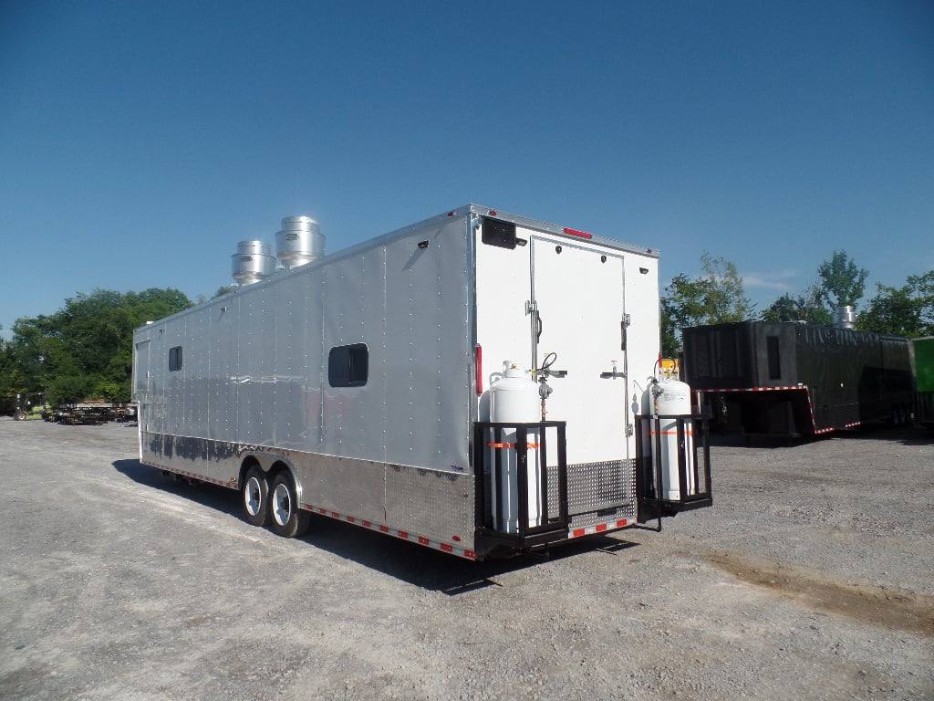973-8.5-x-40-white-goose-neck-event-concession-food-trailer-with-appliances-20.jpg 8.5' x 40' White Goose Neck Event Concession Food Trailer With Appliances
