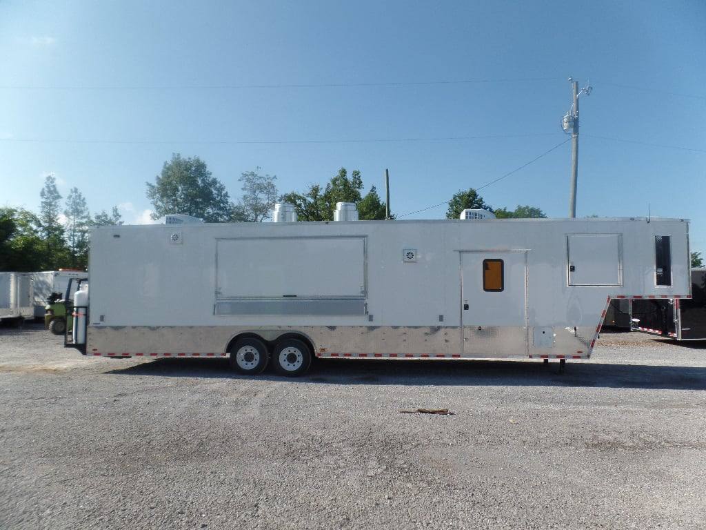 973-8.5-x-40-white-goose-neck-event-concession-food-trailer-with-appliances-29.jpg 8.5' x 40' White Goose Neck Event Concession Food Trailer With Appliances
