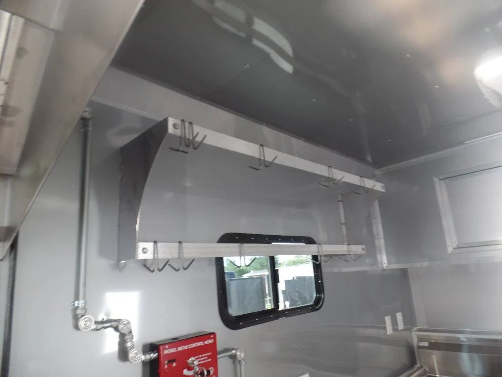 973-8.5-x-40-white-goose-neck-event-concession-food-trailer-with-appliances-6.webp 8.5' x 40' White Goose Neck Event Concession Food Trailer With Appliances