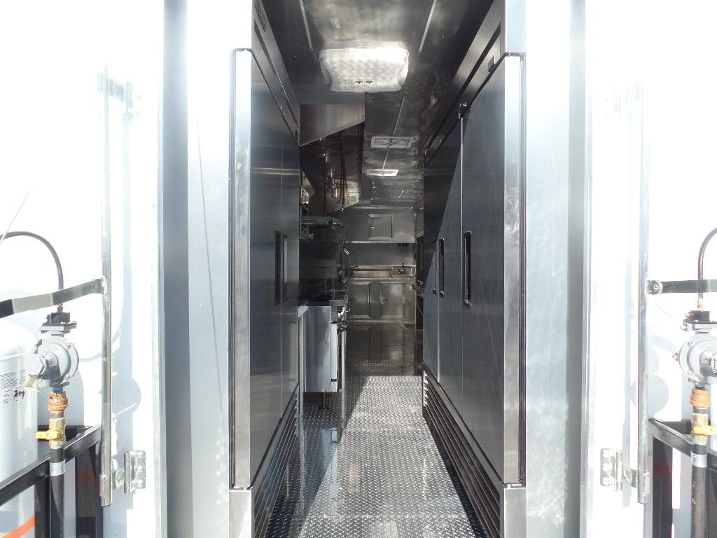 973-8.5-x-40-white-goose-neck-event-concession-food-trailer-with-appliances-9.jpg 8.5' x 40' White Goose Neck Event Concession Food Trailer With Appliances