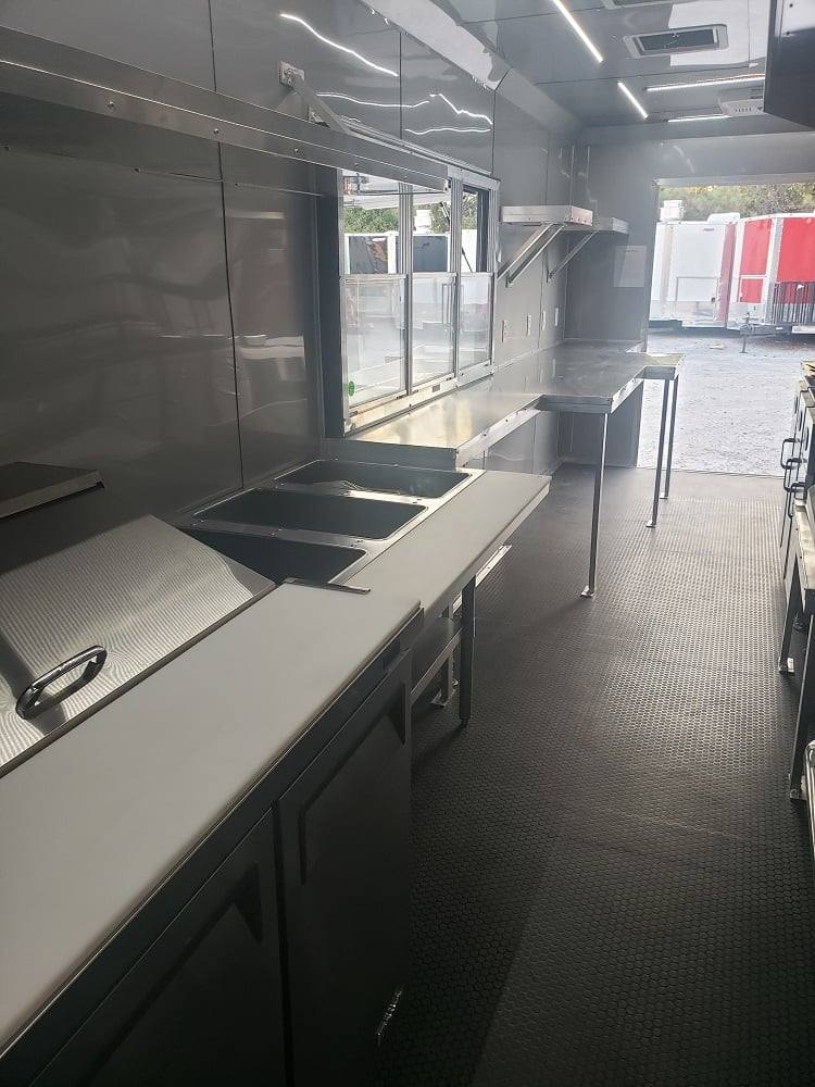 976-8.5-x-40-white-gooseneck-concession-food-trailer-with-appliances-17.jpg 8.5' x 40' White Gooseneck Concession Food Trailer With Appliances