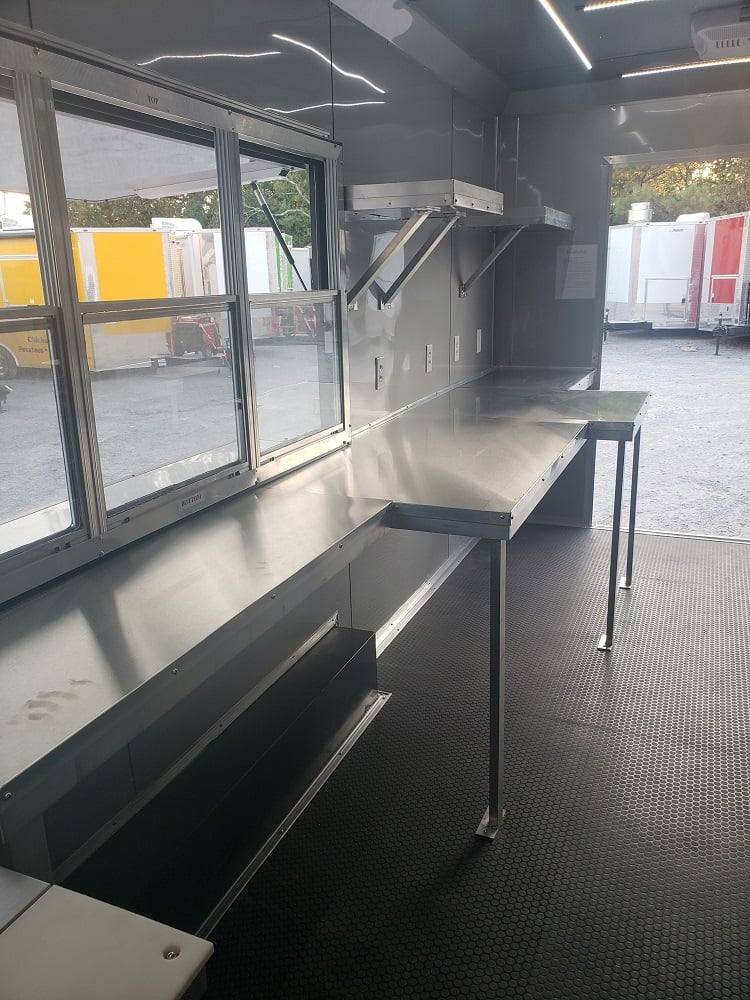 976-8.5-x-40-white-gooseneck-concession-food-trailer-with-appliances-20.jpg 8.5' x 40' White Gooseneck Concession Food Trailer With Appliances