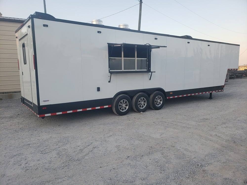 976-8.5-x-40-white-gooseneck-concession-food-trailer-with-appliances-27.jpg 8.5' x 40' White Gooseneck Concession Food Trailer With Appliances