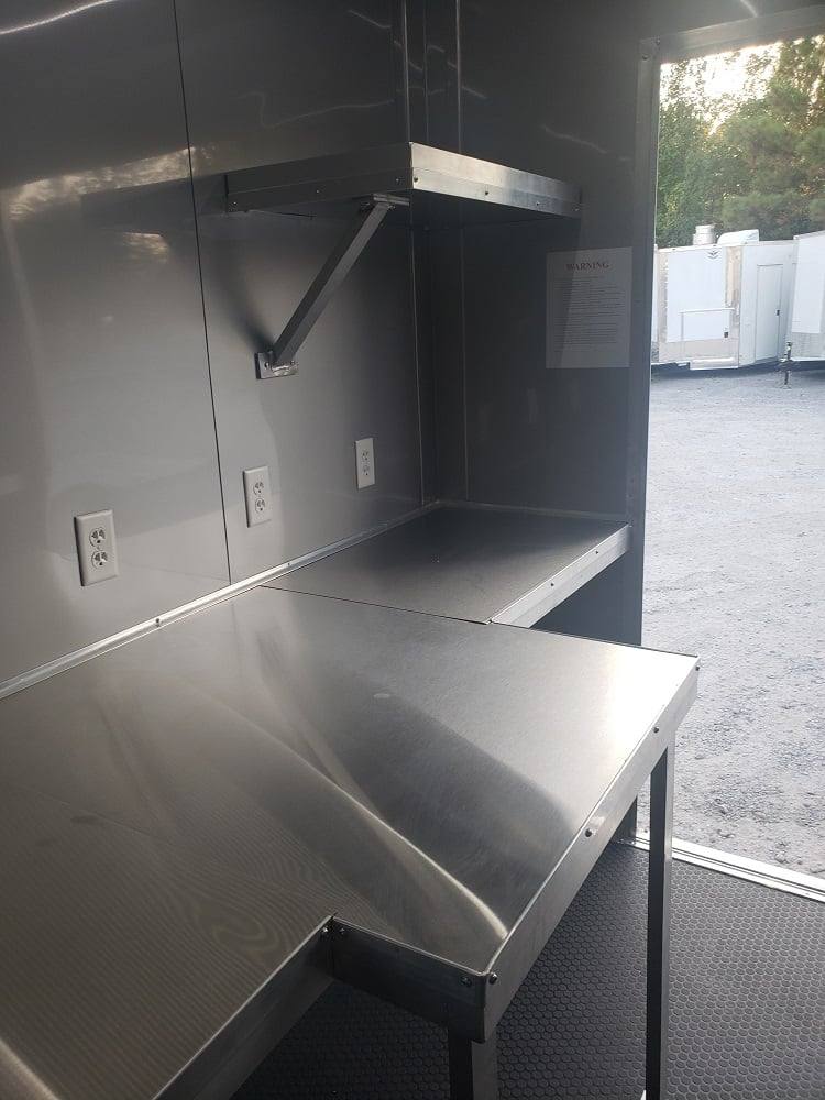 976-8.5-x-40-white-gooseneck-concession-food-trailer-with-appliances-30.jpg 8.5' x 40' White Gooseneck Concession Food Trailer With Appliances