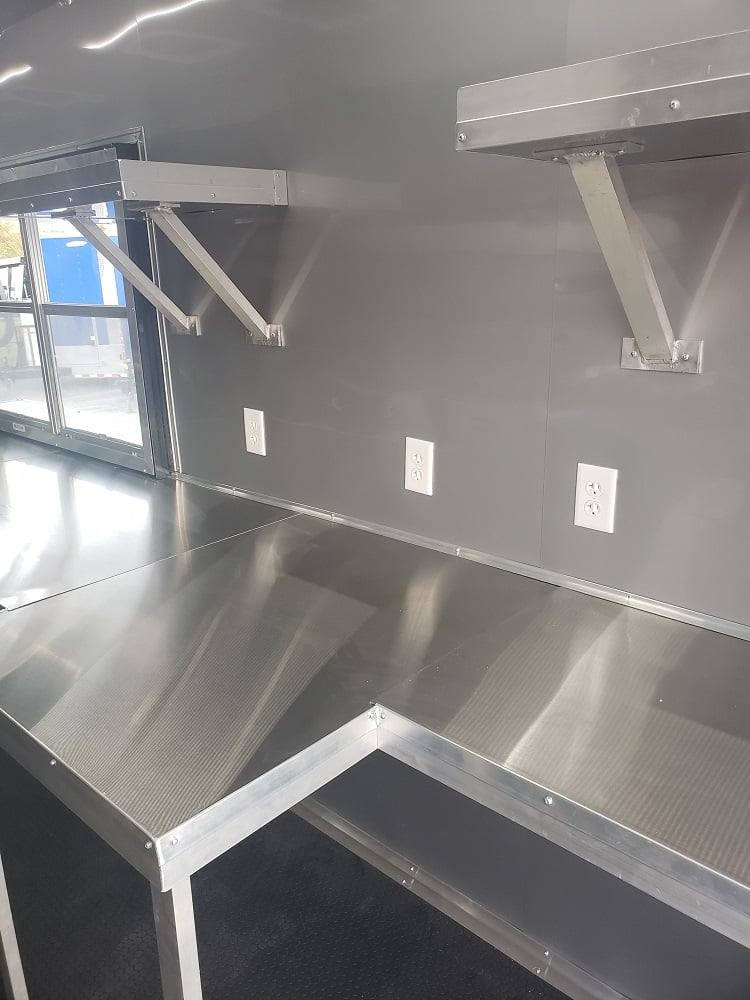 976-8.5-x-40-white-gooseneck-concession-food-trailer-with-appliances-31.jpg 8.5' x 40' White Gooseneck Concession Food Trailer With Appliances