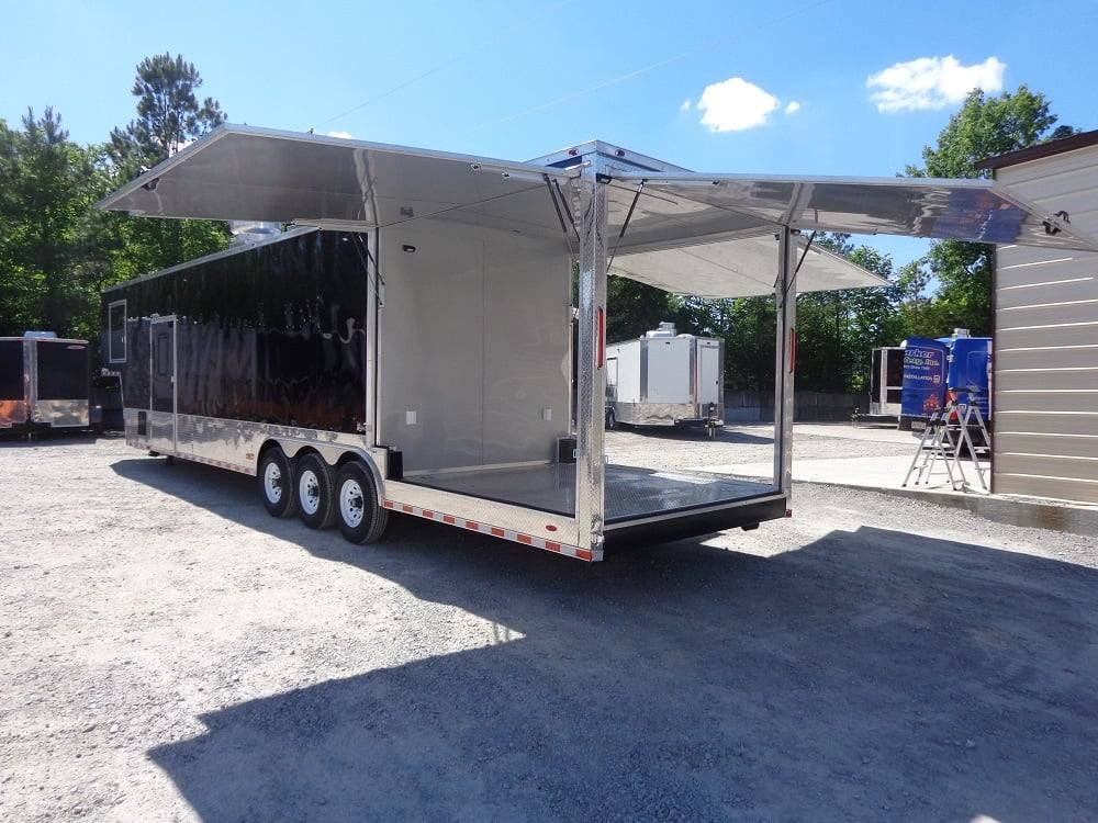 978-8.5-x-43-gooseneck-concession-bbq-event-food-trailer-8.jpg 8.5' x 43' Gooseneck Concession BBQ Event Food Trailer