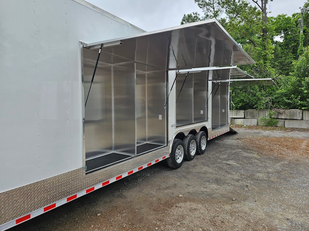 979-8.5-x-44-concession-trailer-white-marketing-and-event-25.jpg 8.5' X 44' Concession Trailer White Marketing and Event