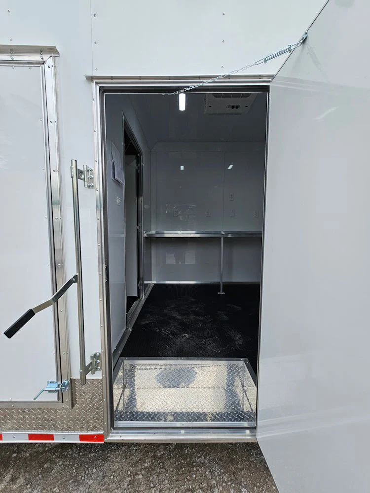 979-8.5-x-44-concession-trailer-white-marketing-and-event-5.webp 8.5' X 44' Concession Trailer White Marketing and Event