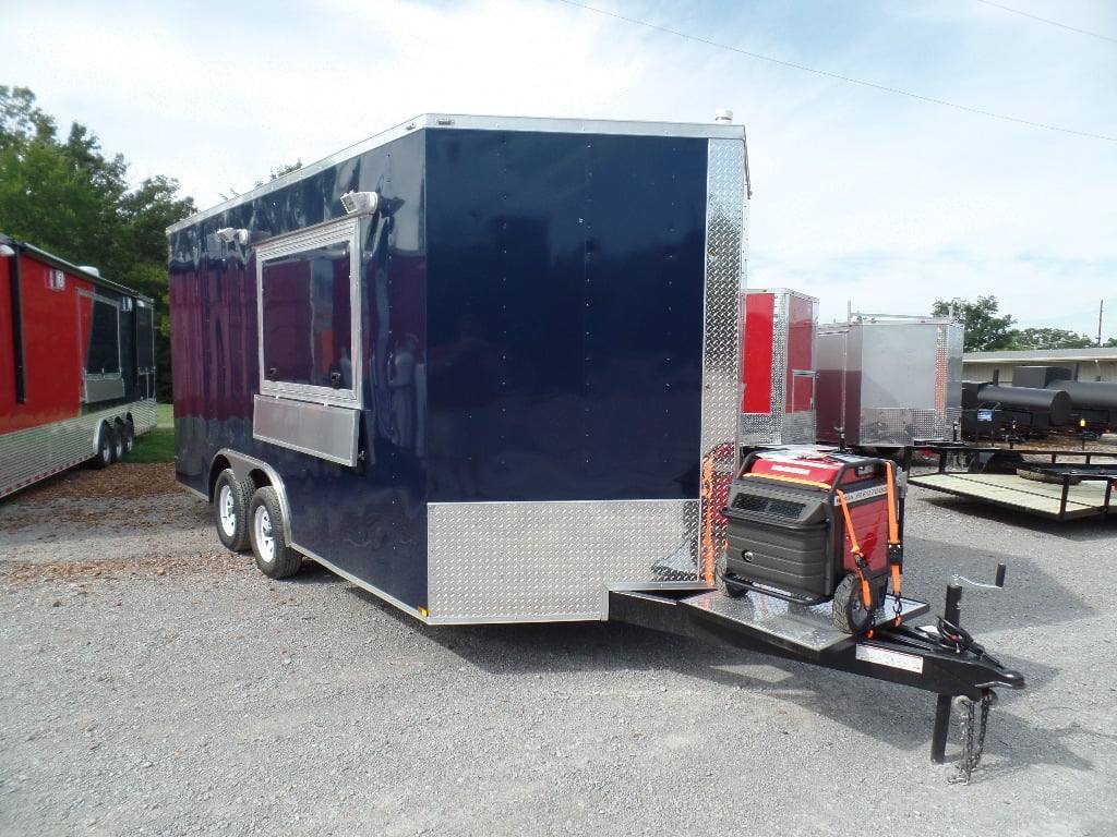 98-8.5-x-16-concession-food-trailer-indigo-blue-event-catering-2.jpg 8.5' x 16' Concession Food Trailer Indigo Blue Event Catering
