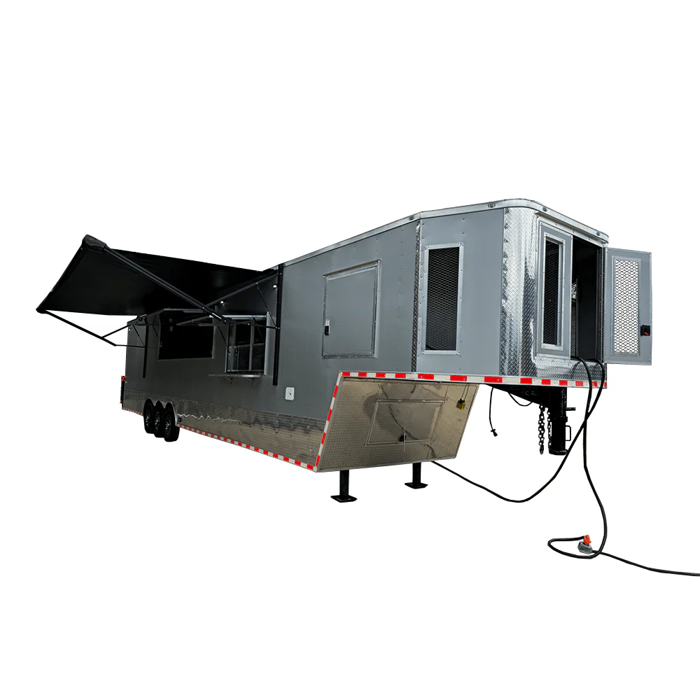 981-8.5-x-44-silver-concession-trailer-food-event-catering-1.webp 8.5' X 44' Silver Concession Trailer Food Event Catering