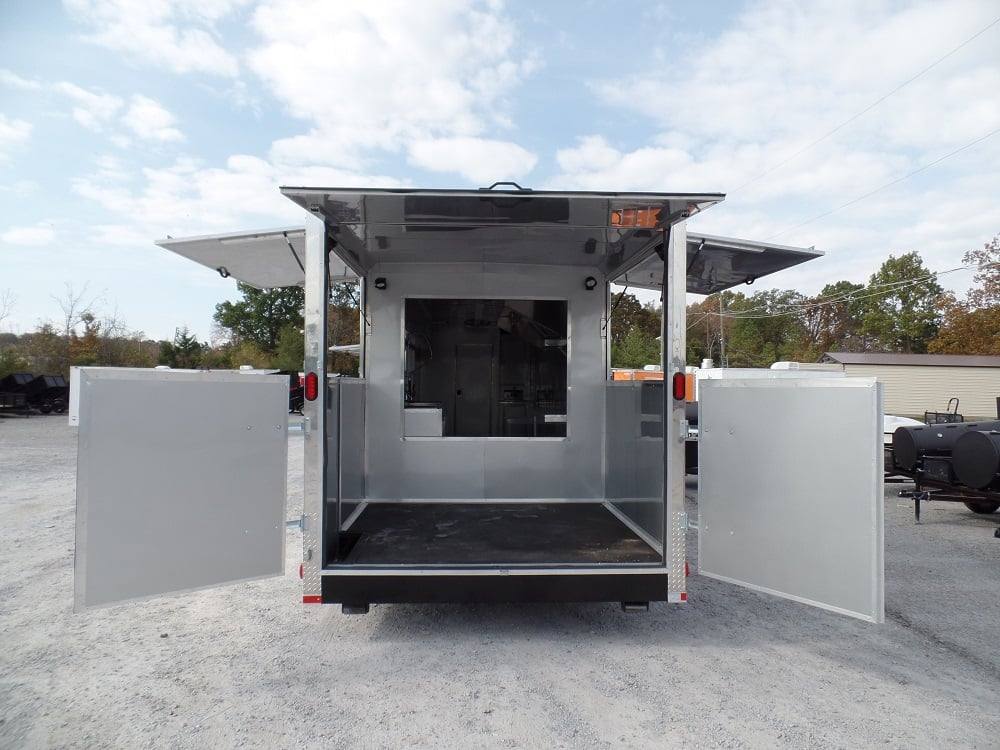 982-8.5-x-45-concession-black-food-trailer-bbq-event-catering-19.jpg 8.5' x 45' Concession Black Food Trailer BBQ Event Catering
