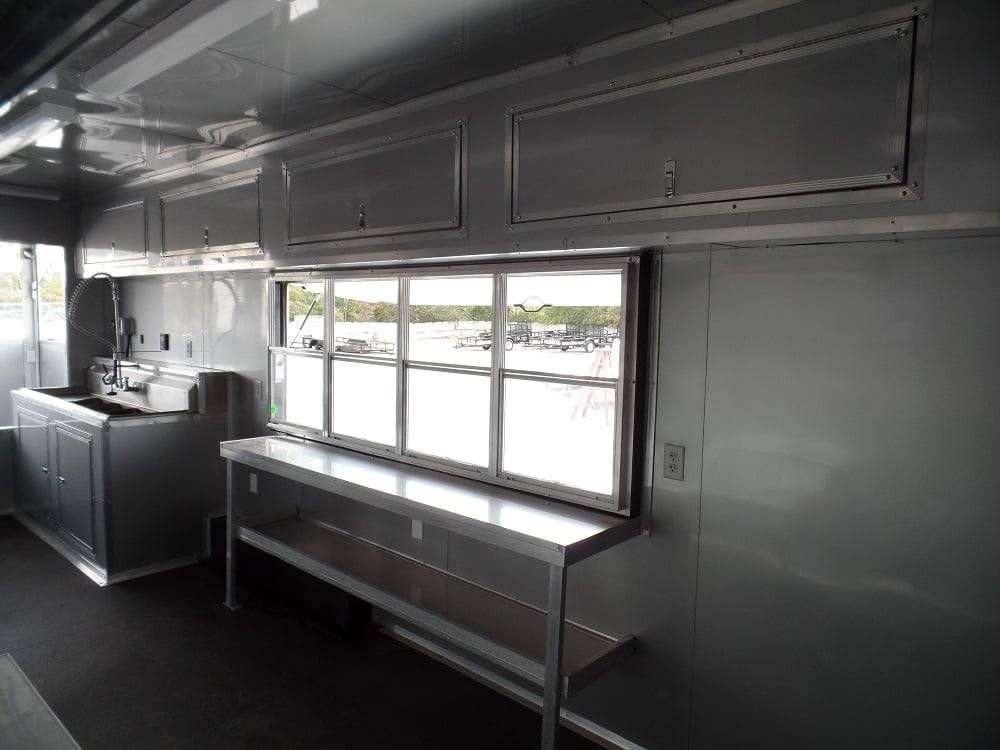 982-8.5-x-45-concession-black-food-trailer-bbq-event-catering-26.jpg 8.5' x 45' Concession Black Food Trailer BBQ Event Catering