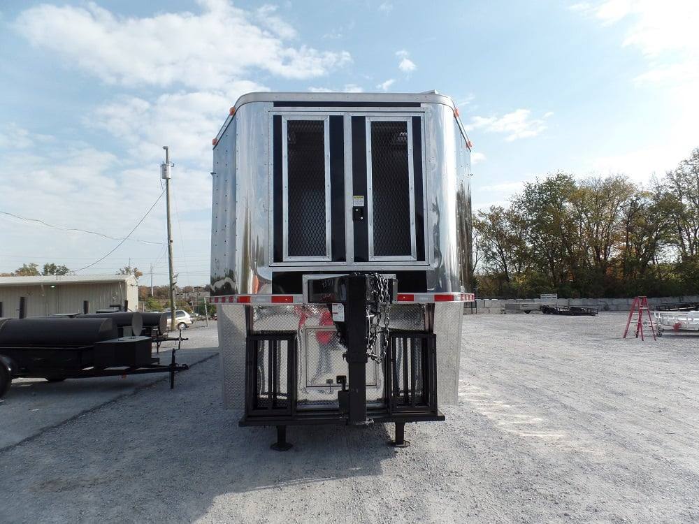 982-8.5-x-45-concession-black-food-trailer-bbq-event-catering-3.jpg 8.5' x 45' Concession Black Food Trailer BBQ Event Catering