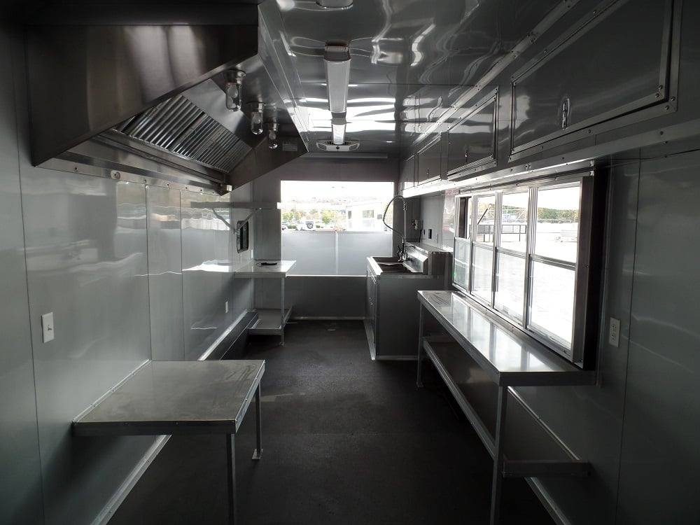982-8.5-x-45-concession-black-food-trailer-bbq-event-catering-5.jpg 8.5' x 45' Concession Black Food Trailer BBQ Event Catering