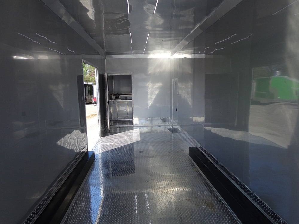 983-8.5-x-45-indigo-blue-enclosed-gooseneck-event-trailer-5.jpg 8.5' x 45' Indigo Blue Enclosed Gooseneck Event Trailer