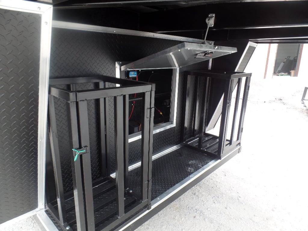984-8.5-x-45-red-gooseneck-concession-bbq-food-trailer-23.jpg 8.5' x 45' Red Gooseneck Concession BBQ Food Trailer