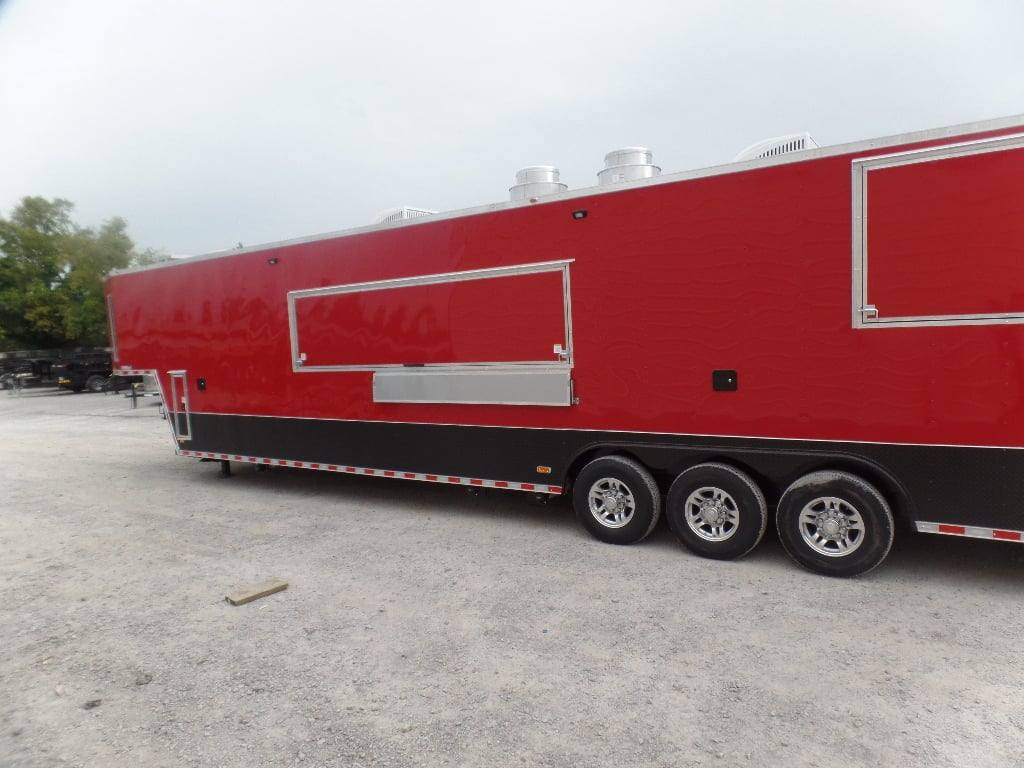 984-8.5-x-45-red-gooseneck-concession-bbq-food-trailer-31.jpg 8.5' x 45' Red Gooseneck Concession BBQ Food Trailer
