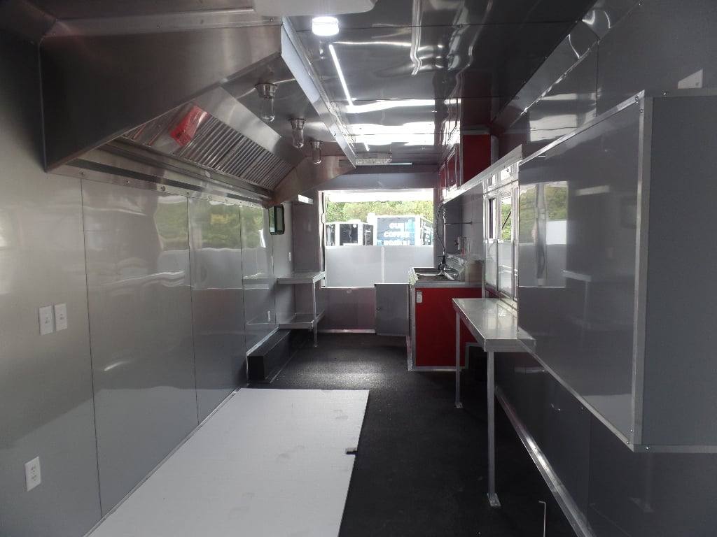 984-8.5-x-45-red-gooseneck-concession-bbq-food-trailer-34.jpg 8.5' x 45' Red Gooseneck Concession BBQ Food Trailer