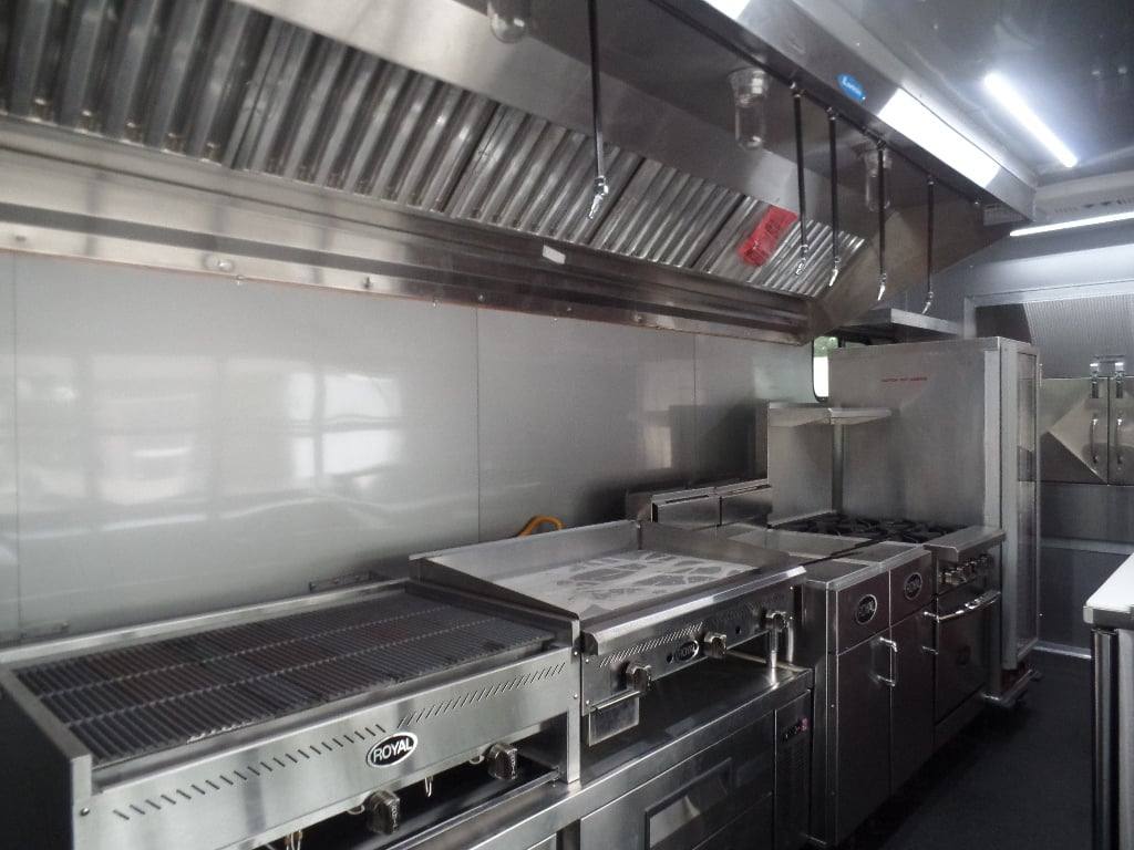 985-8.5-x-45-red-gooseneck-concession-bbq-food-trailer-with-appliances-10.jpg 8.5' x 45' Red Gooseneck Concession BBQ Food Trailer With Appliances