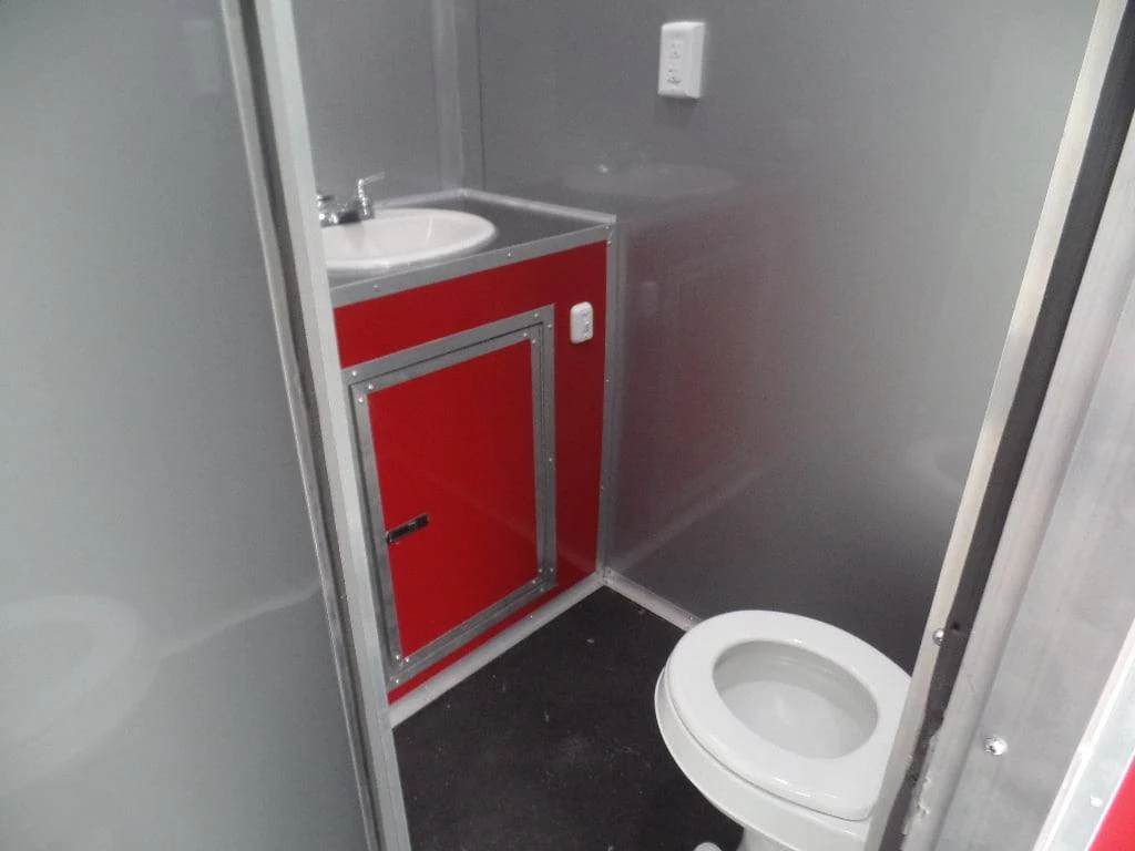 985-8.5-x-45-red-gooseneck-concession-bbq-food-trailer-with-appliances-11.webp 8.5' x 45' Red Gooseneck Concession BBQ Food Trailer With Appliances