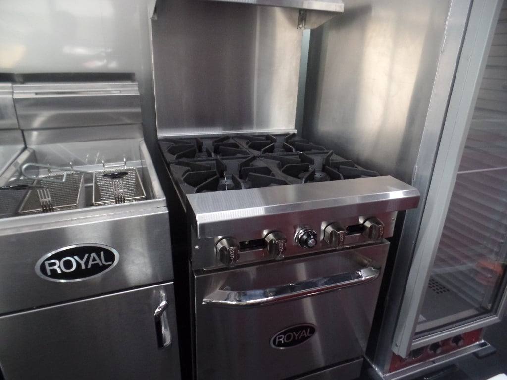 985-8.5-x-45-red-gooseneck-concession-bbq-food-trailer-with-appliances-32.jpg 8.5' x 45' Red Gooseneck Concession BBQ Food Trailer With Appliances