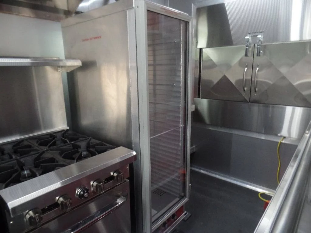 985-8.5-x-45-red-gooseneck-concession-bbq-food-trailer-with-appliances-33.webp 8.5' x 45' Red Gooseneck Concession BBQ Food Trailer With Appliances