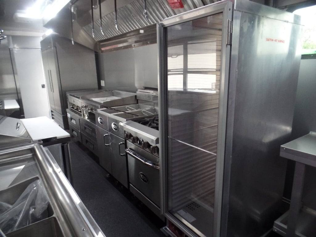 985-8.5-x-45-red-gooseneck-concession-bbq-food-trailer-with-appliances-37.jpg 8.5' x 45' Red Gooseneck Concession BBQ Food Trailer With Appliances