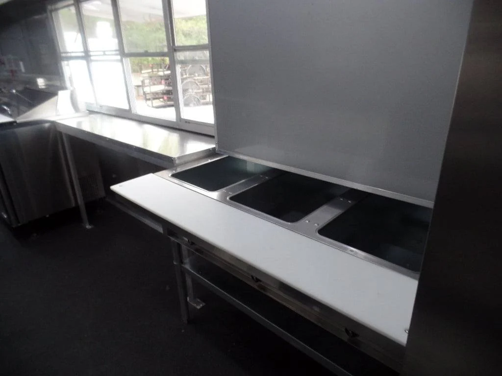 985-8.5-x-45-red-gooseneck-concession-bbq-food-trailer-with-appliances-42.webp 8.5' x 45' Red Gooseneck Concession BBQ Food Trailer With Appliances