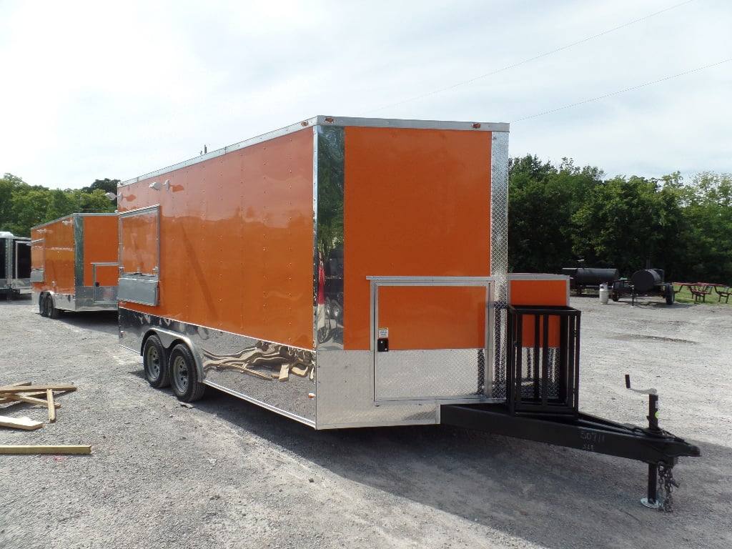 99-8.5-x-16-concession-food-trailer-orange-catering-event-18.jpg 8.5' x 16' Concession Food Trailer Orange Catering Event