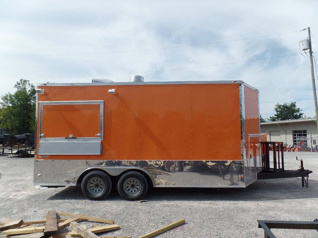 99-8.5-x-16-concession-food-trailer-orange-catering-event-22.jpg 8.5' x 16' Concession Food Trailer Orange Catering Event