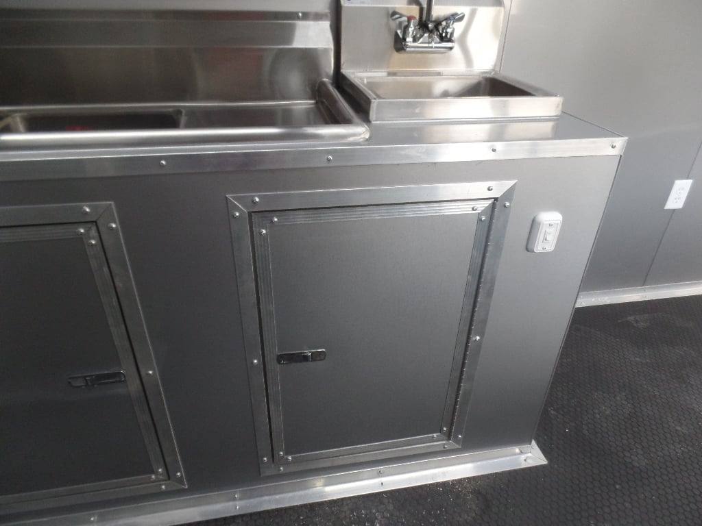 8.5' x 48' Indigo Blue Gooseneck Concession BBQ Food Event Trailer