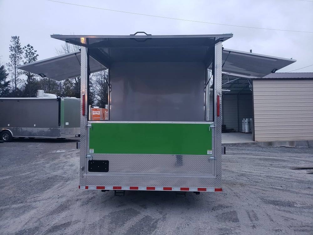 995-8.5-x-48-lime-green-goose-neck-pizza-concession-food-trailer-13.jpg 8.5' x 48' Lime Green Goose-neck Pizza Concession Food Trailer