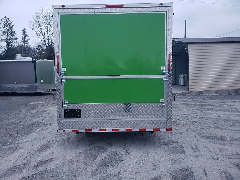 995-8.5-x-48-lime-green-goose-neck-pizza-concession-food-trailer-15.jpg 8.5' x 48' Lime Green Goose-neck Pizza Concession Food Trailer
