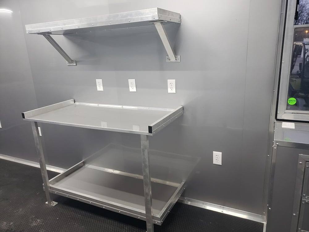 995-8.5-x-48-lime-green-goose-neck-pizza-concession-food-trailer-2.jpg 8.5' x 48' Lime Green Goose-neck Pizza Concession Food Trailer
