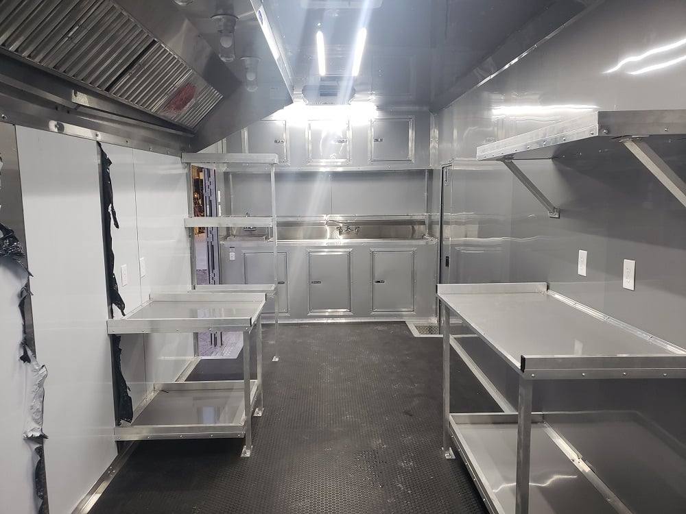 995-8.5-x-48-lime-green-goose-neck-pizza-concession-food-trailer-32.jpg 8.5' x 48' Lime Green Goose-neck Pizza Concession Food Trailer