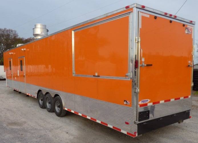 996-8.5-x-48-orange-concession-food-catering-event-trailer-12.jpg 8.5' x 48' Orange Concession Food Catering Event Trailer