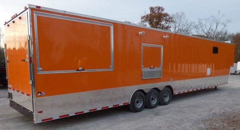 996-8.5-x-48-orange-concession-food-catering-event-trailer-24.jpg 8.5' x 48' Orange Concession Food Catering Event Trailer