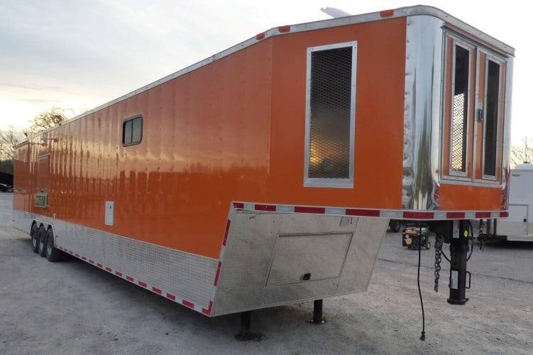 996-8.5-x-48-orange-concession-food-catering-event-trailer-39.jpg 8.5' x 48' Orange Concession Food Catering Event Trailer