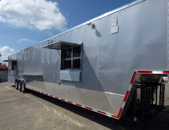 998-8.5-x-49-silver-frost-concession-food-gooseneck-trailer-13.jpg 8.5' x 49' Silver Frost Concession Food Gooseneck Trailer
